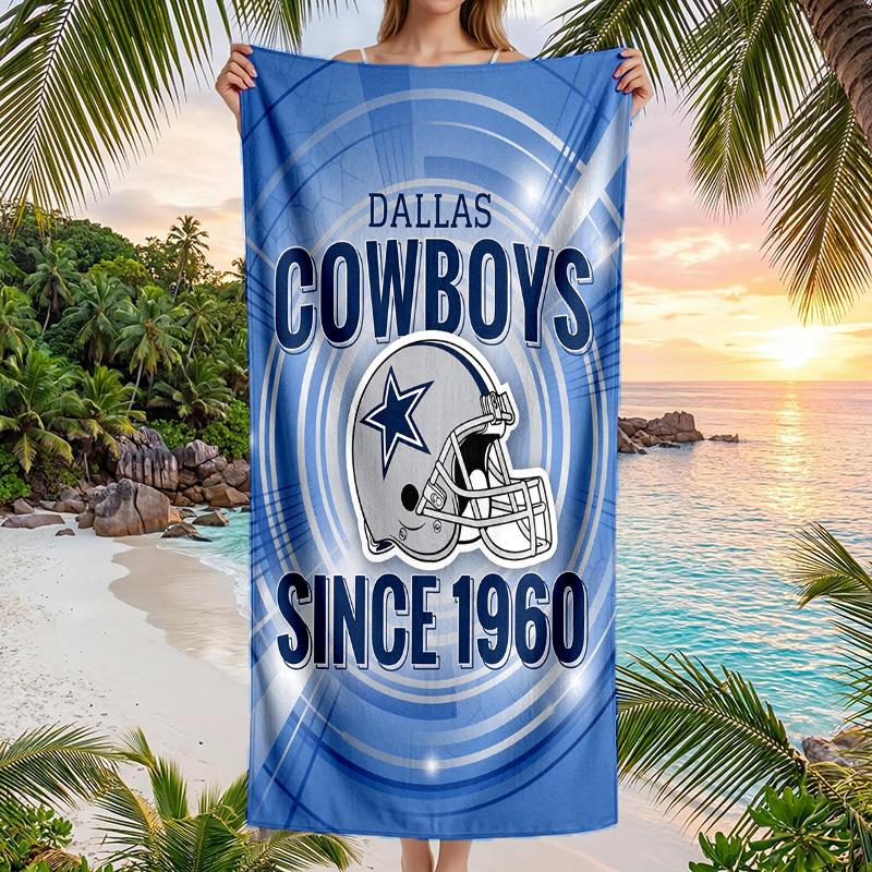 Dallas Cowboys Fashion Beach Towel Portable Soft Quick Dry Towel For Swimming Camping Holiday Use