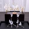 Bridal Hair Accessory butterfly , Flower Hairband ,earrings for Women and Girls