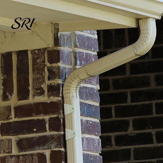 Downspout Mounting Hardware 4/8Pcs Aluminum Alloy Bracket Powder Coated Wall Mount Rain Gutter Metal Clamp Straps 2 X 3 Inch Pipe Clip Hidden Fastener