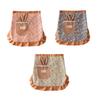 Bunny Ear Half Apron with Pockets Water-Resistant Waist Apron for Kitchen Gardening Adjustable Ties Cute Floral Print Cooking Apron