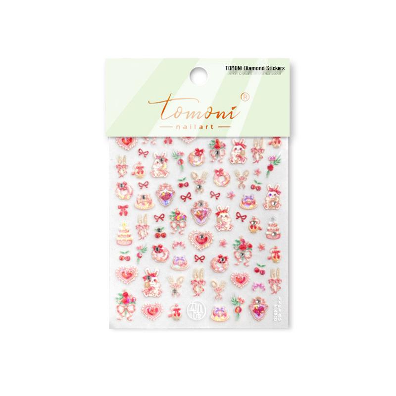 

Tomoni Crystal Bunny Nail & Mobile Stickers - Children s Hot Style Nail & Jewelry Art