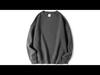 Unisex Heavyweight Cotton Sweatshirt, 300g, Long-Sleeve, Round Neck, Plus Velvet, Solid Color.