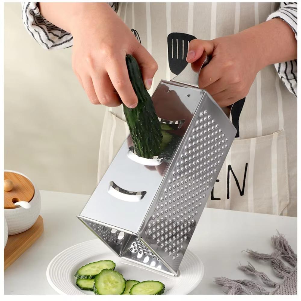 Grattugia Affilata in Acciaio Inossidabile Multi Funzionale Affettatrici per Verdure Sbucciatrice per Patate Grattugia per Carote Strumento da Cucina Zenzero Aglio