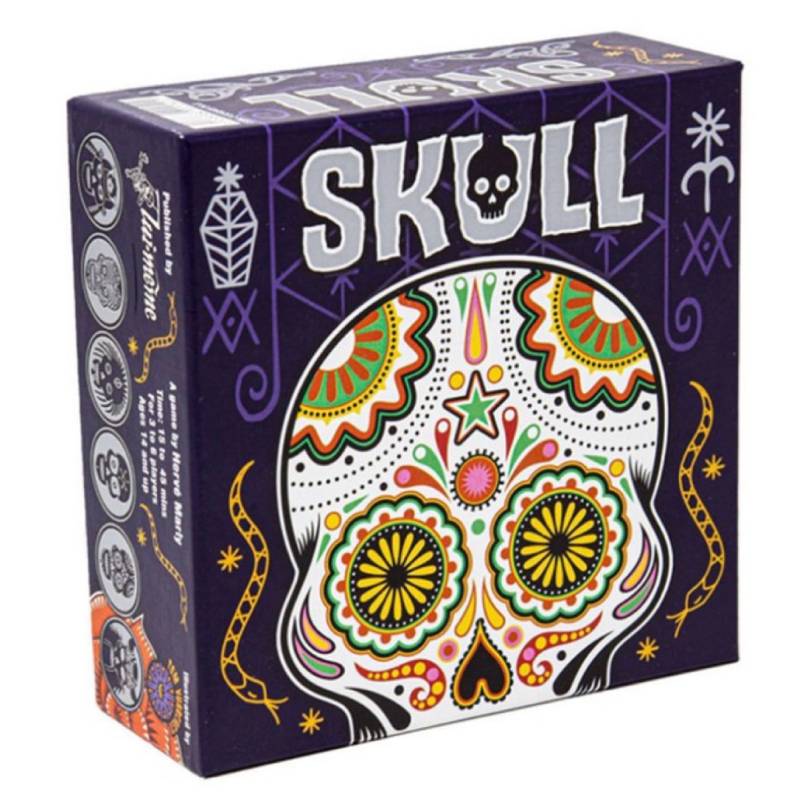

Skull Card Edition Board Game Poker Toy Family Party Games Props Funny Gift фиолетовый