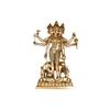 Ashtadhatu Made Shri Guru Dattatreaya Puja Idol, Antique Brass Puja Idol- 14 Cm