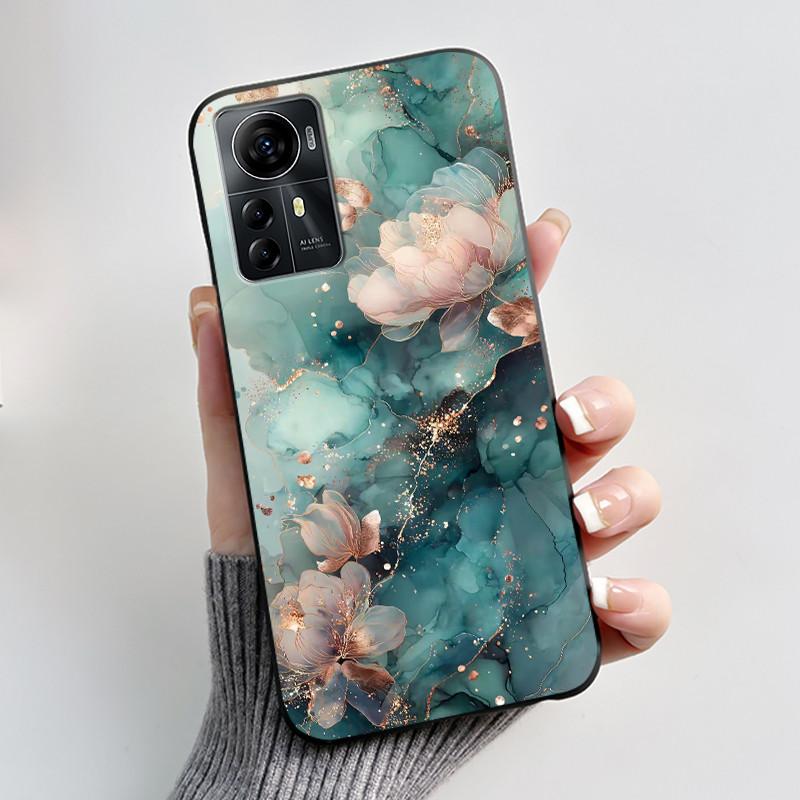 Casing For ZTE Blade A72s A7050/V41 Smart Case Luxury Dragon Cute Cool Boys Girls Black Matte Soft TPU Silicone Shell Back Cover