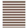 VidaXL Store Zèbre Marron 125x150cm Largeur Du Tissu 120,9cm Polyester, Store À Enrouleur Zébré, Store Zébré Pour Fenêtre, 4014344