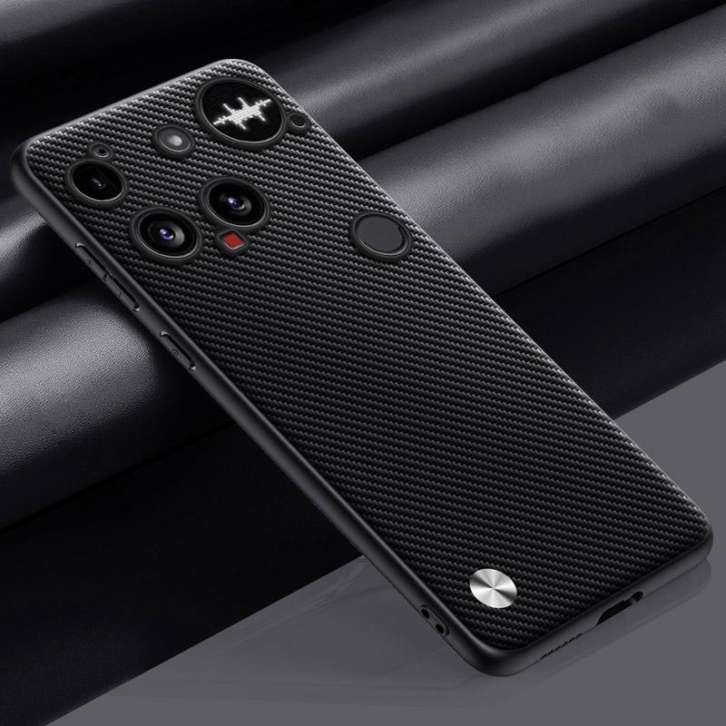 

Luxury PU Leather Case For Nothing Phone 3 Back Cover Matte Silicone Shockproof Full Protection Phone Case For Nothing Phone3 5G For Nothing Phone 3 матовий чорний колір