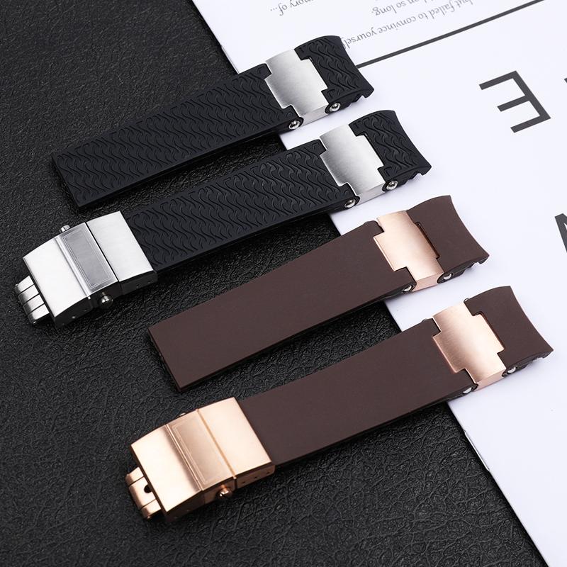 Top Quality Watchband 22mm For DIVER and MARINE Waterproof Silicone Rubber Watchband Watch Band Belt Fit For Ulysse Nardin Strap