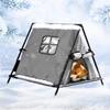 Outdoor Cat House Insulated Waterproof Winter Triangular Stray Cat Shelter For Patio Balcony Backyard Garden Park