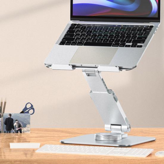Multifunctional Lifting Laptop Stand 360-degree Rotatable Aluminum Alloy Bracket for Notebook Phone