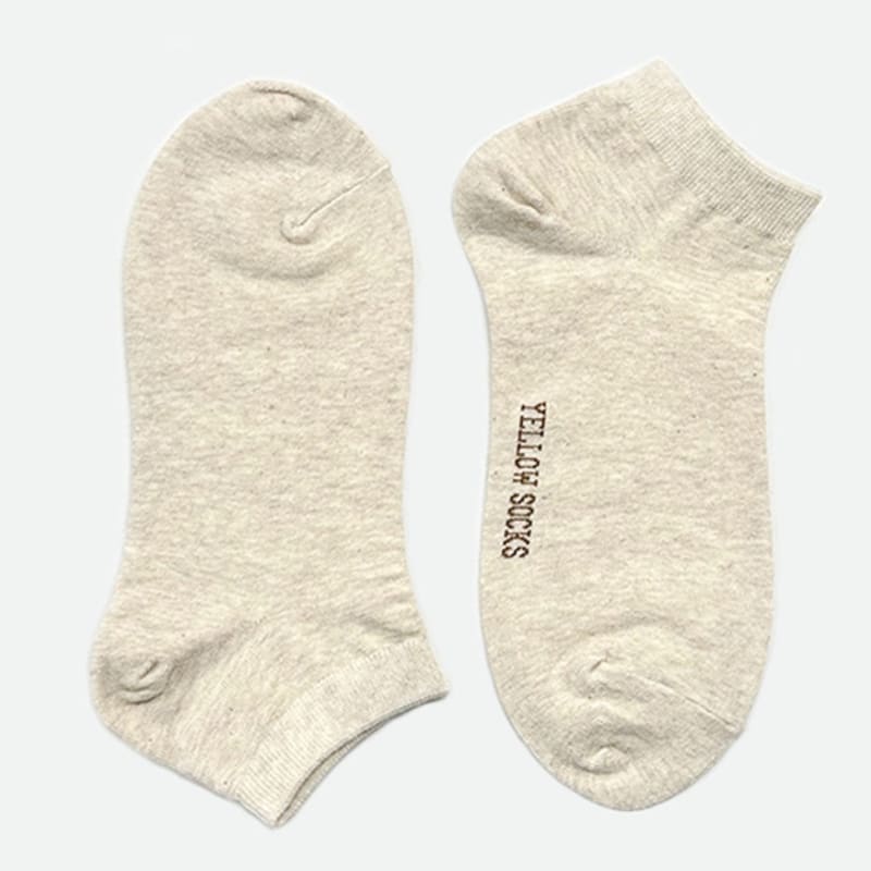 YELLOWSOCKS ANKLE SOCKS BASIC OATMEAL