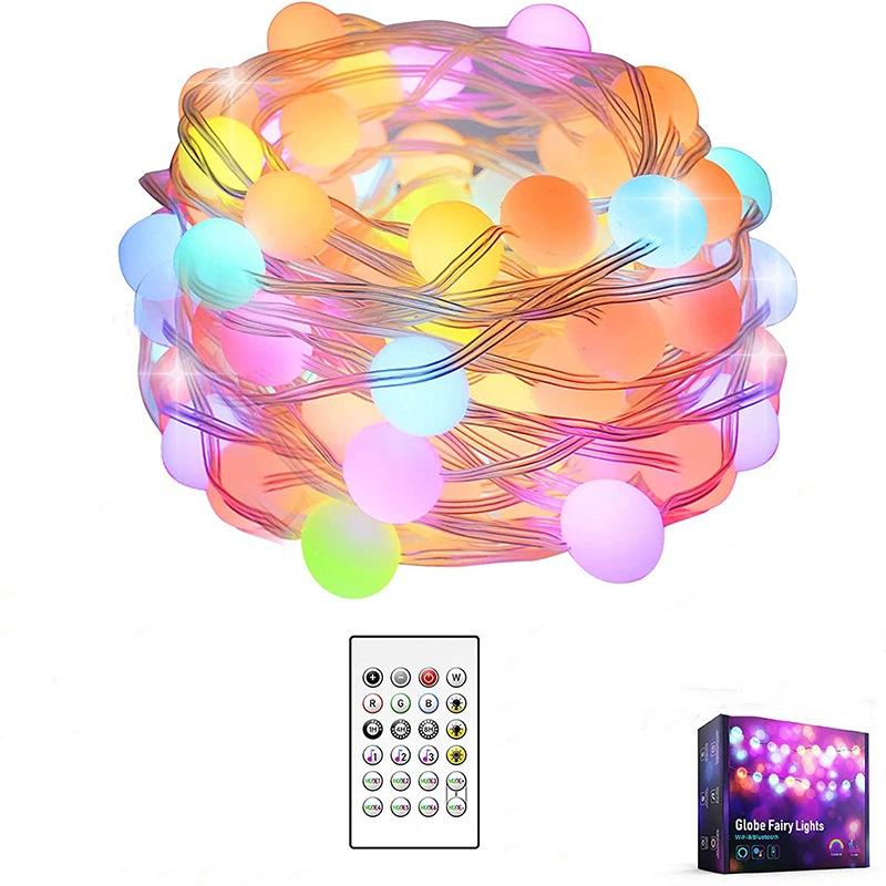 

Рождественские декоративные огни Bluetooth-пульт дистанционного управления Декоративные фонарики Уличные водонепроницаемые лампы Светодиодные гирлянды