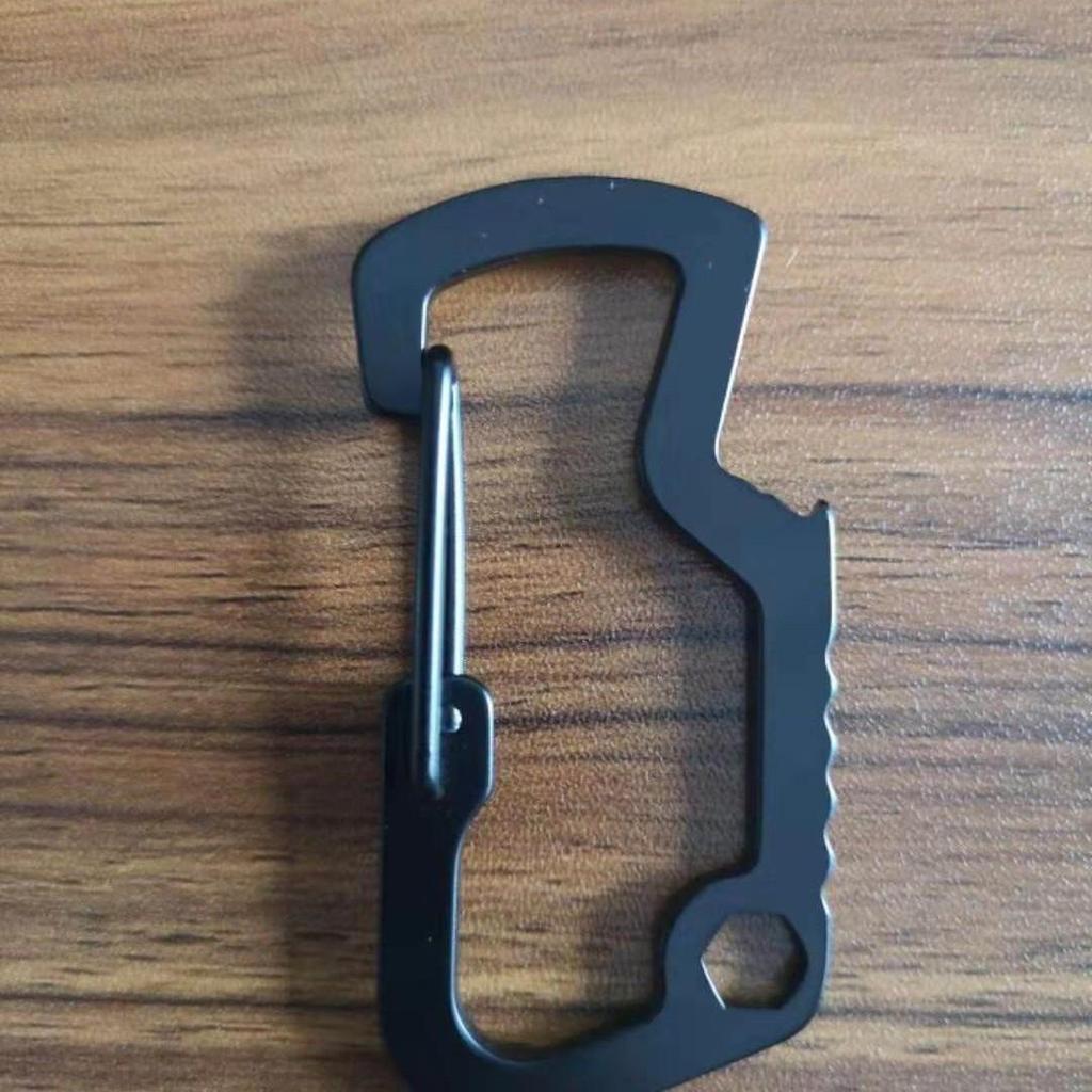 Multi-Function Stainless Steel EDC Carabiner with Bottle Opener & Quick Release Hook