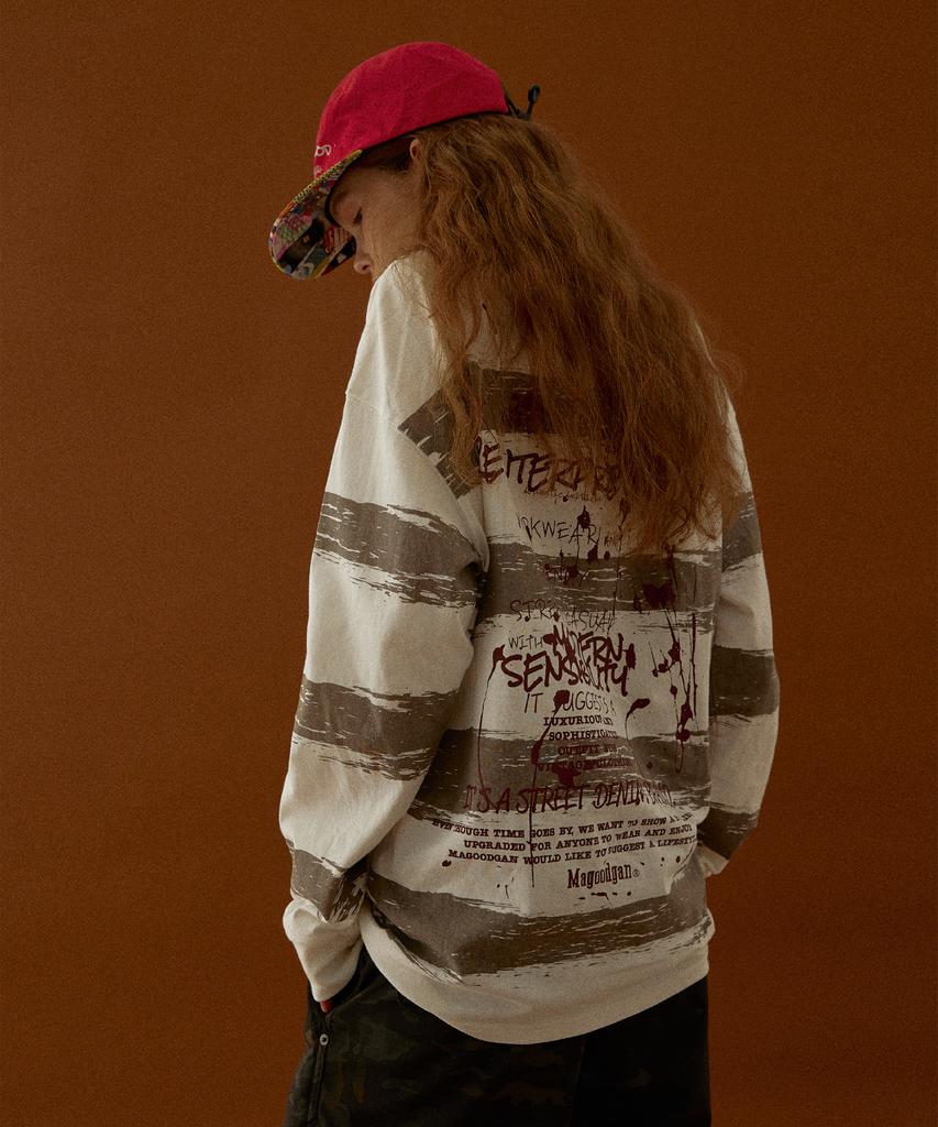 MAGOODGAN Headwear 9306 Collage Color Block Red Camp Cap