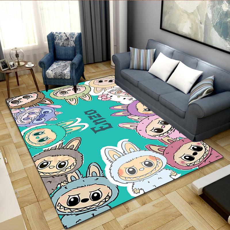 LABUBU Cute Rug - Home Office Carpet Room Computer Chair Mat Festival Gift