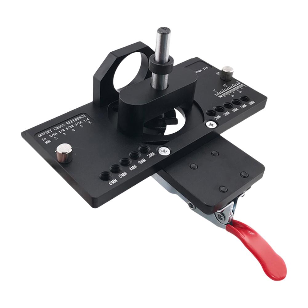 35MM Aluminum Alloy Drill Guide with Clamp Cabinet Hinge Kit Hole Jig for Shelves Cabinet Wardrobe Handle