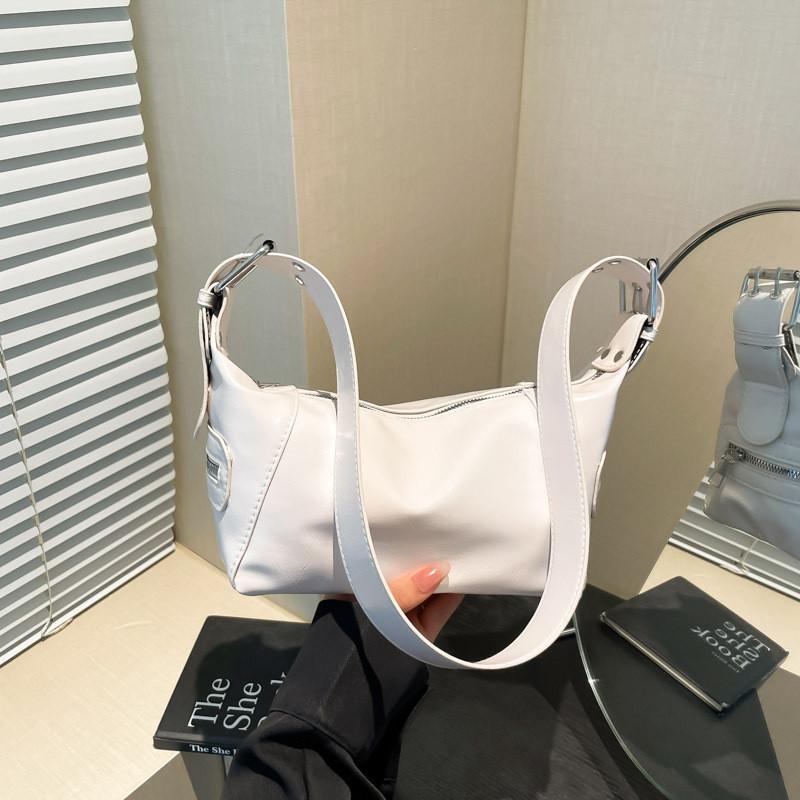 Color Simple Solid Women Casual Pu Leather Shoulder Bag For Daily And Commuting