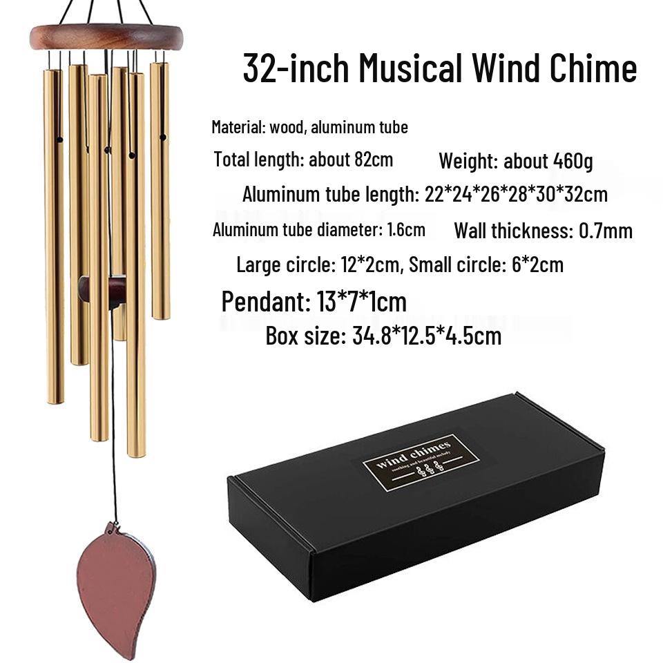Sympathy Memorial Aluminum Wind Chime Ornament Gift