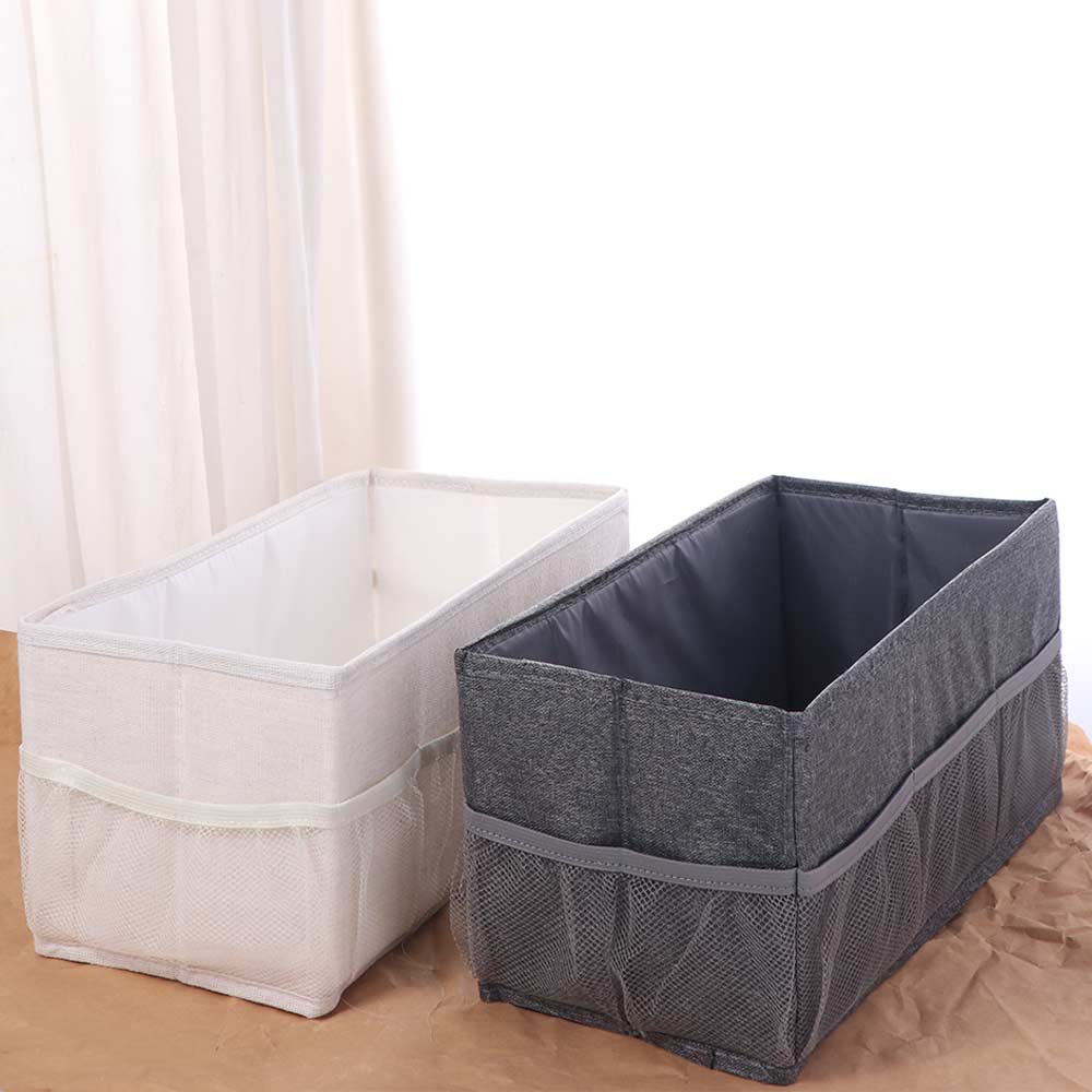 2Pcs Foldable Cosmetic Storage Box Large Capacity Sundry Storage Box  Living Room