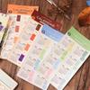 Retro Waterproof 2025 Calendar Stickers Journal Planner Index Stickers Notebook Bookmarks Agenda Label Tags Stationery Office