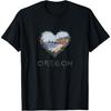 Oregon Floral Heart - West Coast Lovers' Souvenir T-Shirt