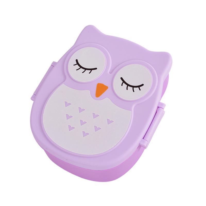 

Милый ланч-бокс Bento Kawaii для детей школьного возраста, японский стиль, детский сад, детский хлеб, сэндвич, переносная коробка для еды Purple