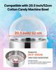Cotton Candy Machine Cover, Transparent Acrylic Dome Bubble Shield, Cotton Candy Machine Bubble Shield Compatible with 52cm Cottons Candies Machines