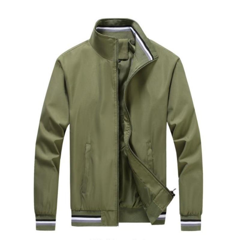 Casual Jacket Men 'S Spring And Autumn Sport Solid Color Jacket Men