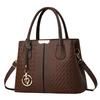 Fashion Casual Handbag Soft Leather Embroidered Thread Bag Women's Bag