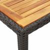 Vidaxl 5-Cz. Garden Furniture Set With Cushions, Black, Poly Rattan