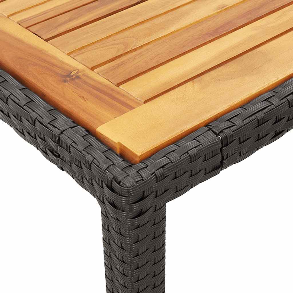 Vidaxl 5-Cz. Garden Furniture Set With Cushions, Black, Poly Rattan