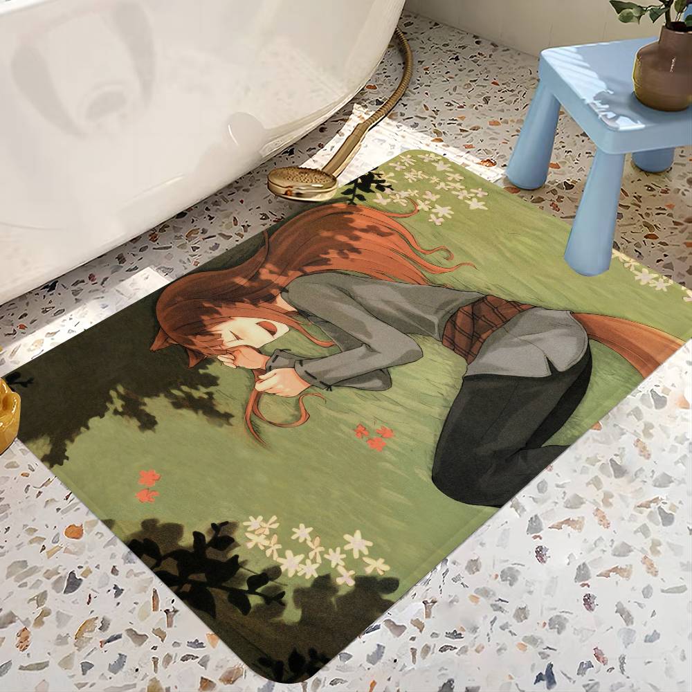 Cartoon Spice And Wolf Door Mat Kids Room Bedroom Decoration Balcony Anti-Slip Doormat Living Room Doormat Area Rug