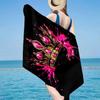 Pink Crown Sparkle Majesty Beach Towel, Super Soft Microfiber, Gift for Her/Him, Birthday, for Pool, Beach, Travel, Home Decor Fan gifts