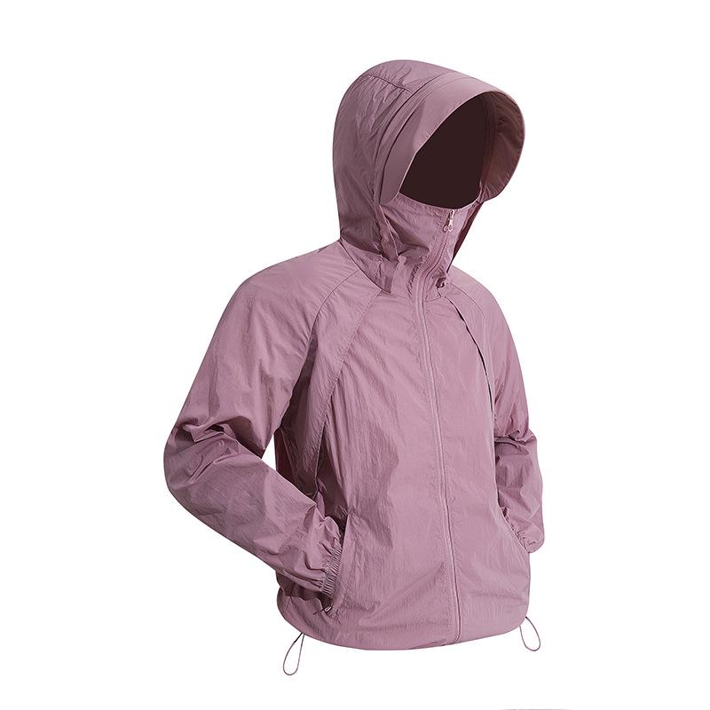

Men s Hooded UV Protection Jacket - American Style Summer Sunshade Ice Silk for Outdoor Camping 2025 S розовый