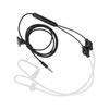 Air Tube Earphone Earbuds Wired Headphones W HandFree Microphone for Samsung 3.5mm Jack(Noir )