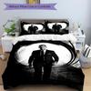 3Pcs James Bond Shadows Bedding Set Quilt Cover Pillowcase Home Christmas Xmas Halloween Gift 1 Duvet Cover 2 Pillowcase Em92429
