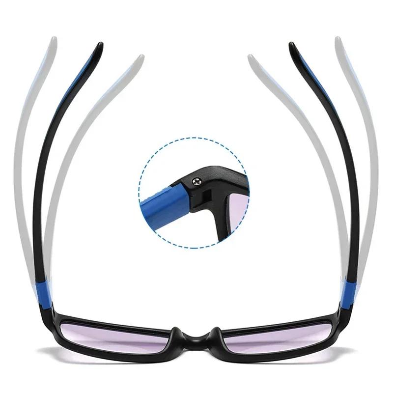 Männer Frauen TR90 Bifokale Lesebrille Quadratische Optik Nah- und Fernbrille Trendy Fashion Presbyopie-Brille +1.0+1.5+4.0