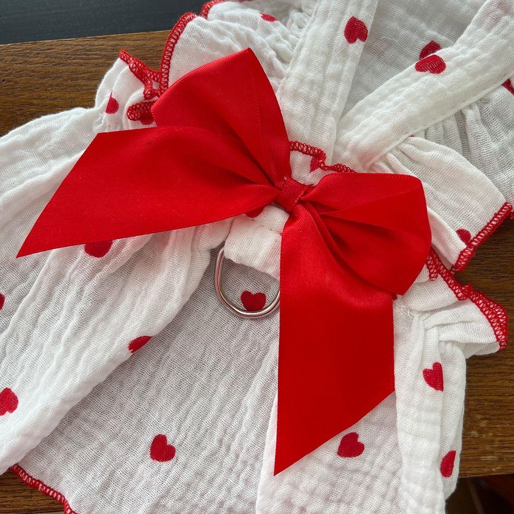 Cotton Kitten Pet Skirt Cute Printed Puppy Clothing Summer Dog Princess Dress  for Small Dogs