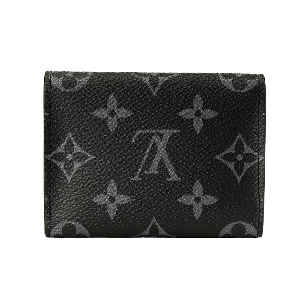 Louis Vuitton Obálka Držák na vizitky Černá Monogram Eclipse Plátno Pánské peněženky M12874