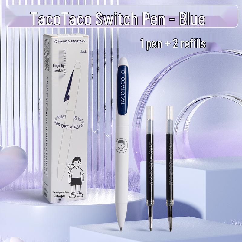 

TacoTaco Fingertip Switch Fast-Dry Black Ink Signature Pen Single Pen