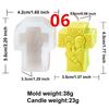 Mini Crucifix Jesus Virgin Angel Candle Silicone Mold DIY Saints Statue Candle Resin Plaster Craft Mold Church Home Decoration