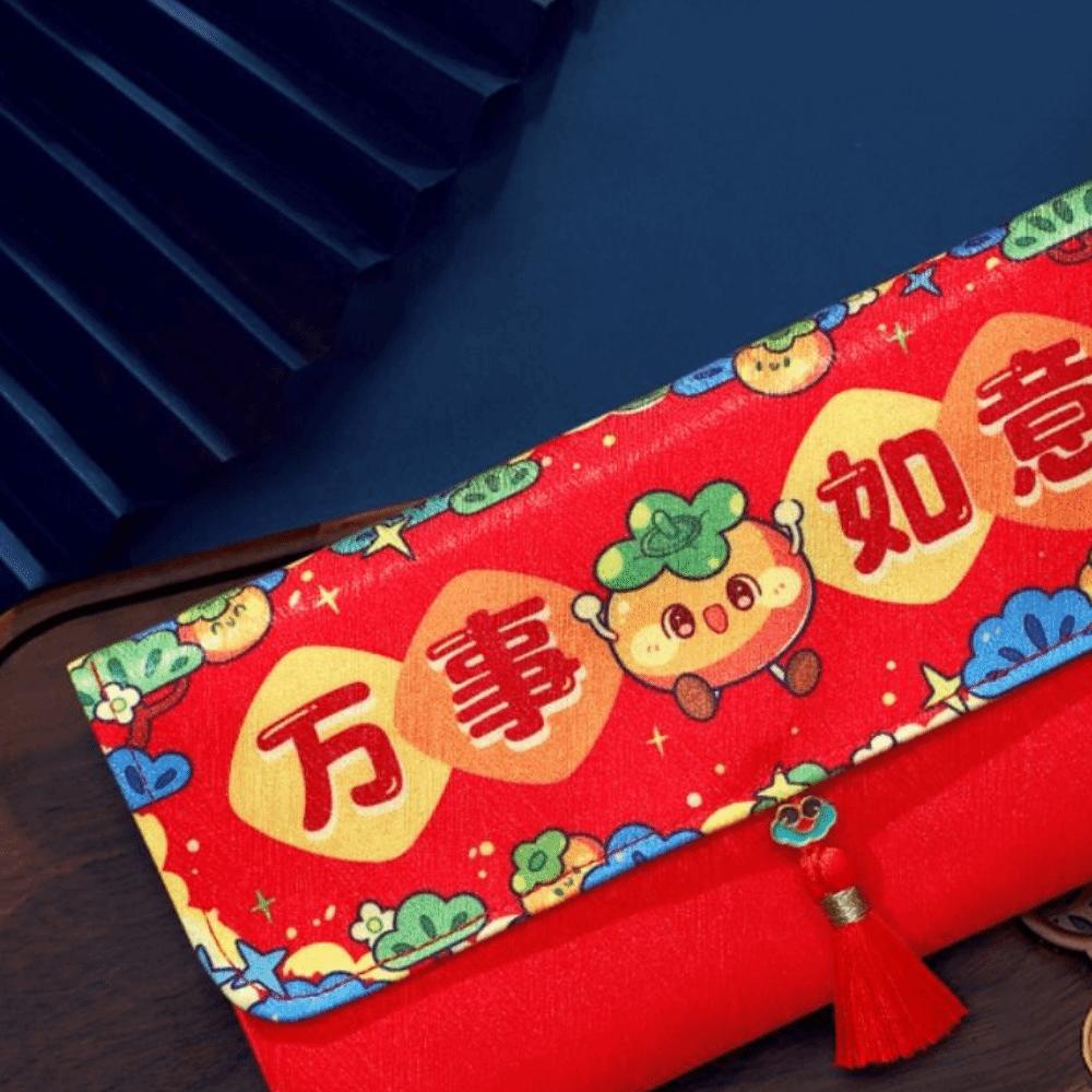 Multiple Patterns Red Money Pocket Tassel Design Money Bags Traditional HongBao  Wedding Birthday