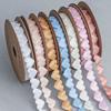 Elegant 1.5cm Heart Polyester Ribbon Flower Ribbon Decorative Materials Peach Heart Ribbon Accessories Gift Boxes Packaging Ribbons Home Decoration