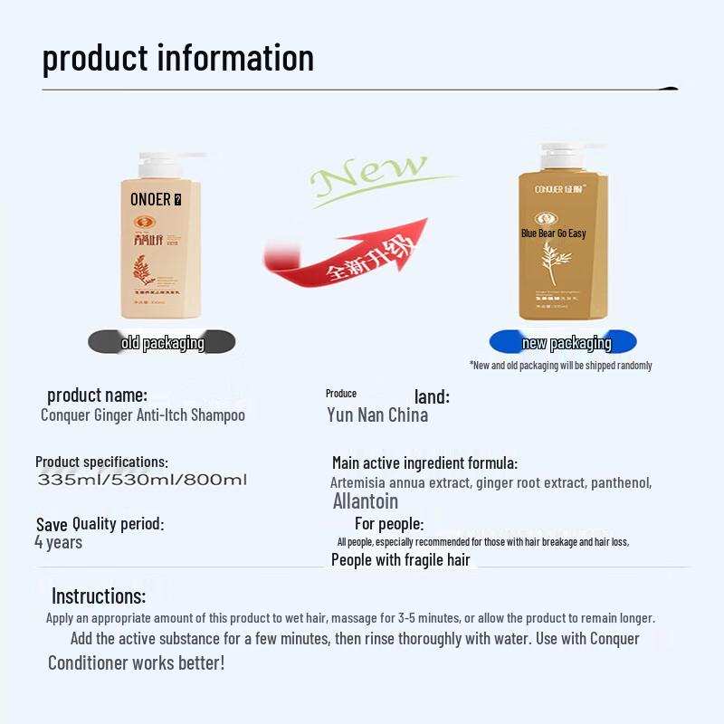 Conquer Artemisia & Ginger Anti-Itch Hair Care Set