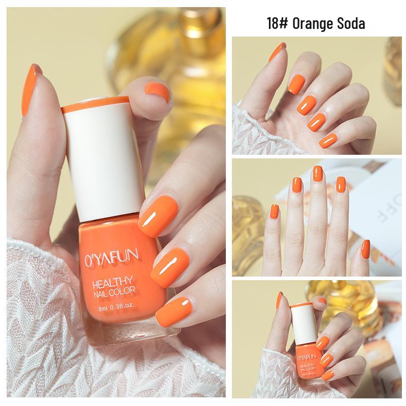 

Quick-Drying, Non-Pungent Nail Polish - Water-Based, Tearable for Spring & Autumn Normal Size