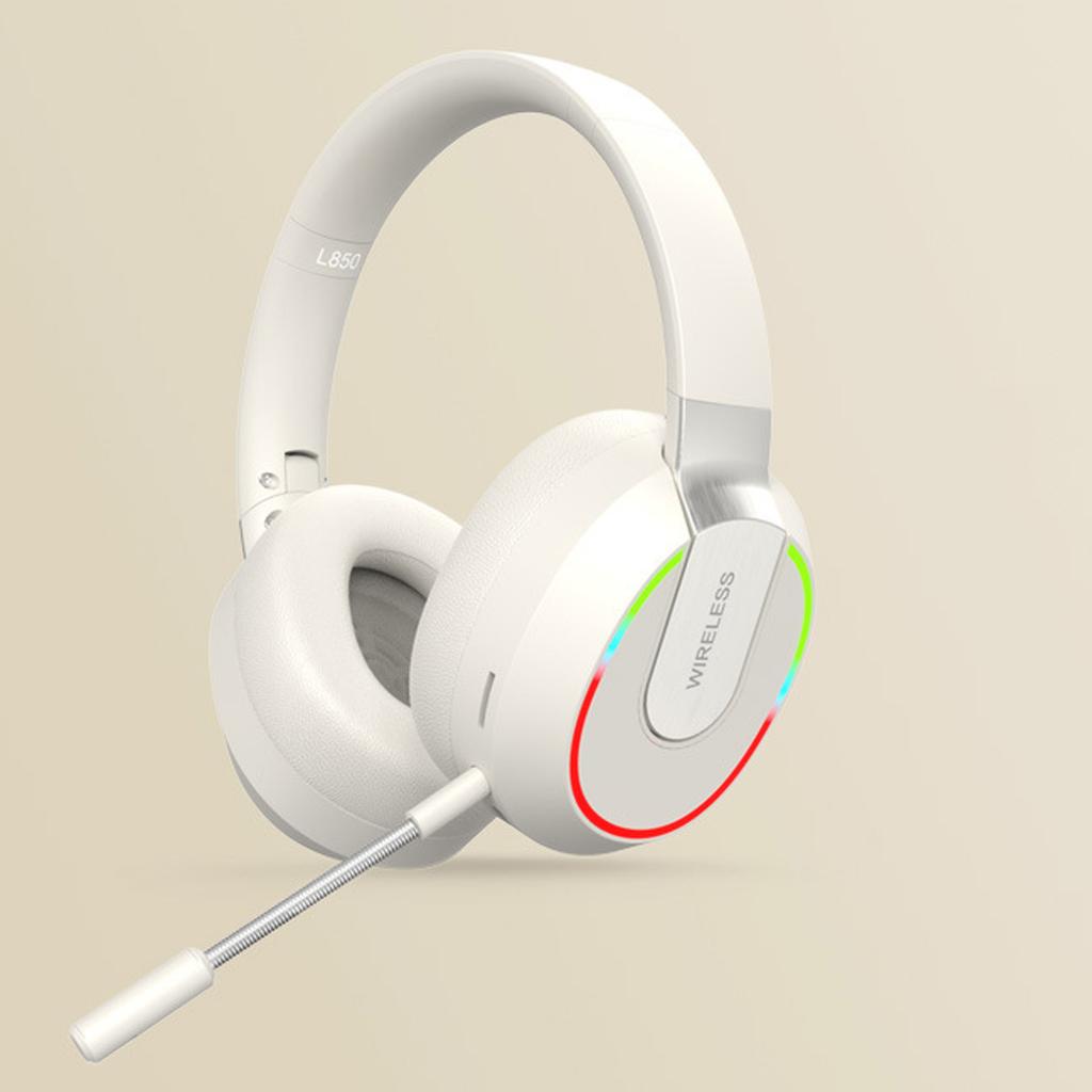 Wireless Gaming Headset Foldable Noise Reduction Soft Cushion Portable   Gaming Headphones with Detachable Mic