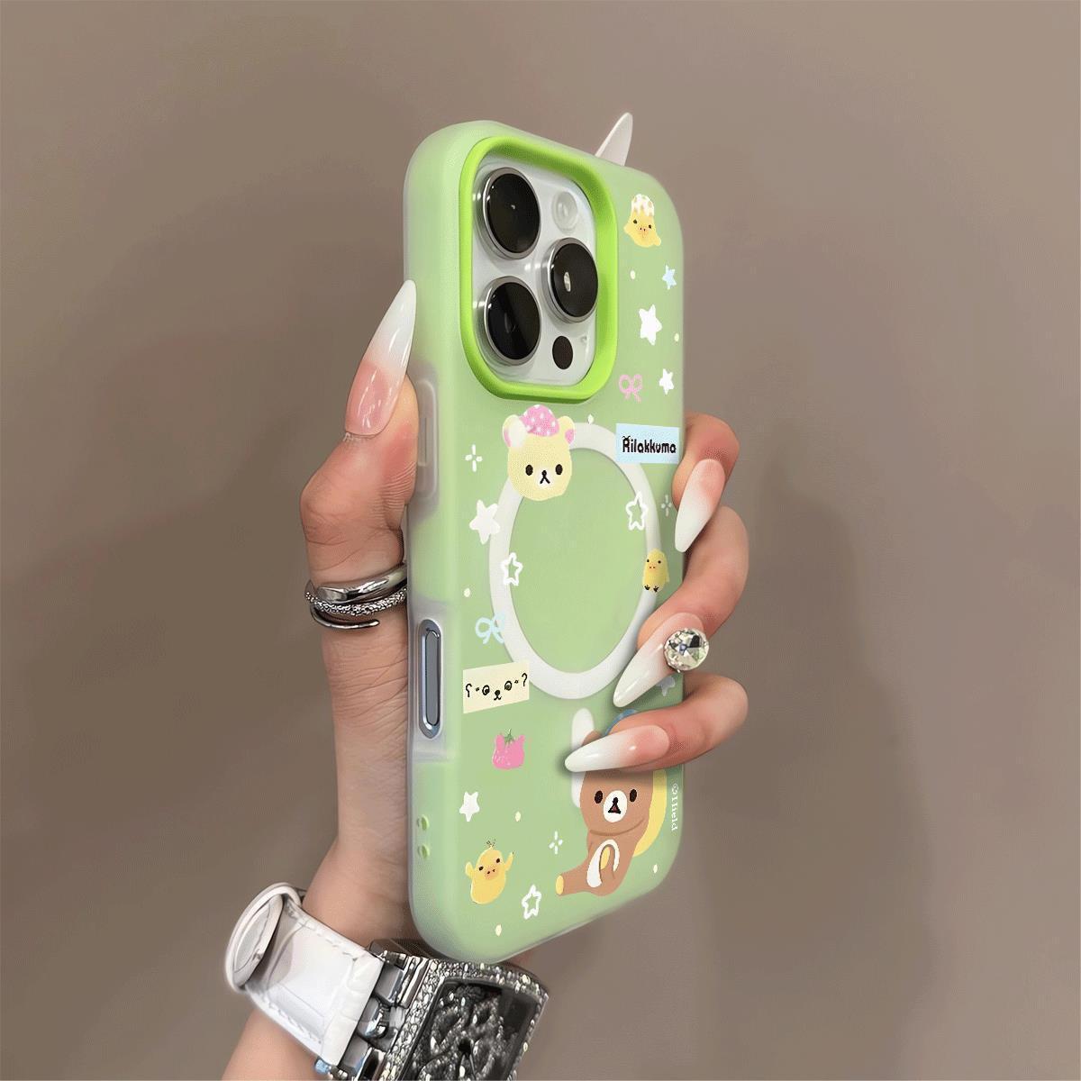 

Jelly Magnetic 2-in-1 Phone Case 2-in-1 Phone Case Cartoon for Apple Phone Case Silicone for Apple For iphone 16PROMAX