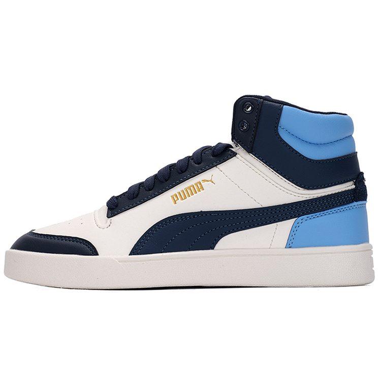Puma Shuffle Mid Mid Top Scarpe Casual per Skateboard Unisex Blu Bianco 380748-09