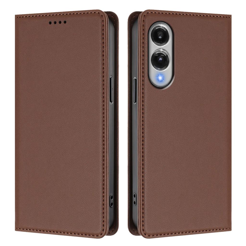 For Samsung Galaxy S25 Edge Leather Wallet Case Magnetic Closure RFID Blocking Phone Cover